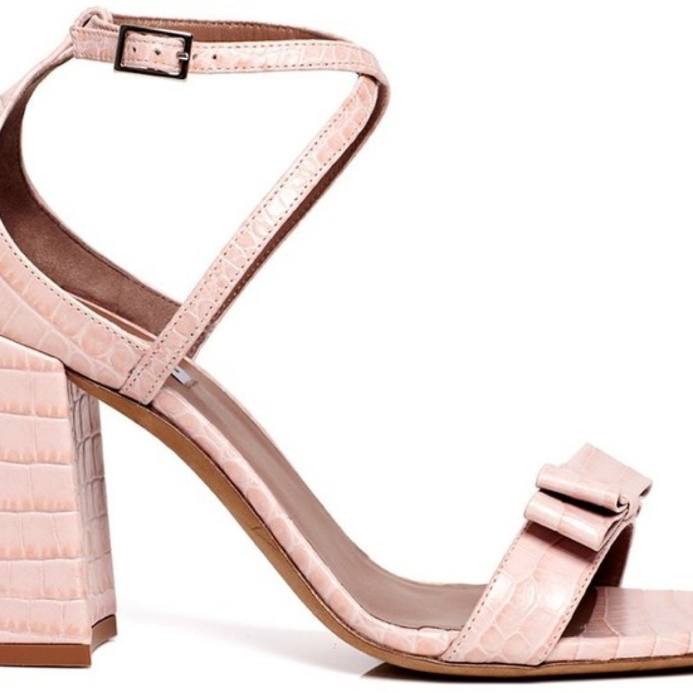 Tabitha Simmons croc leather block heels size 7